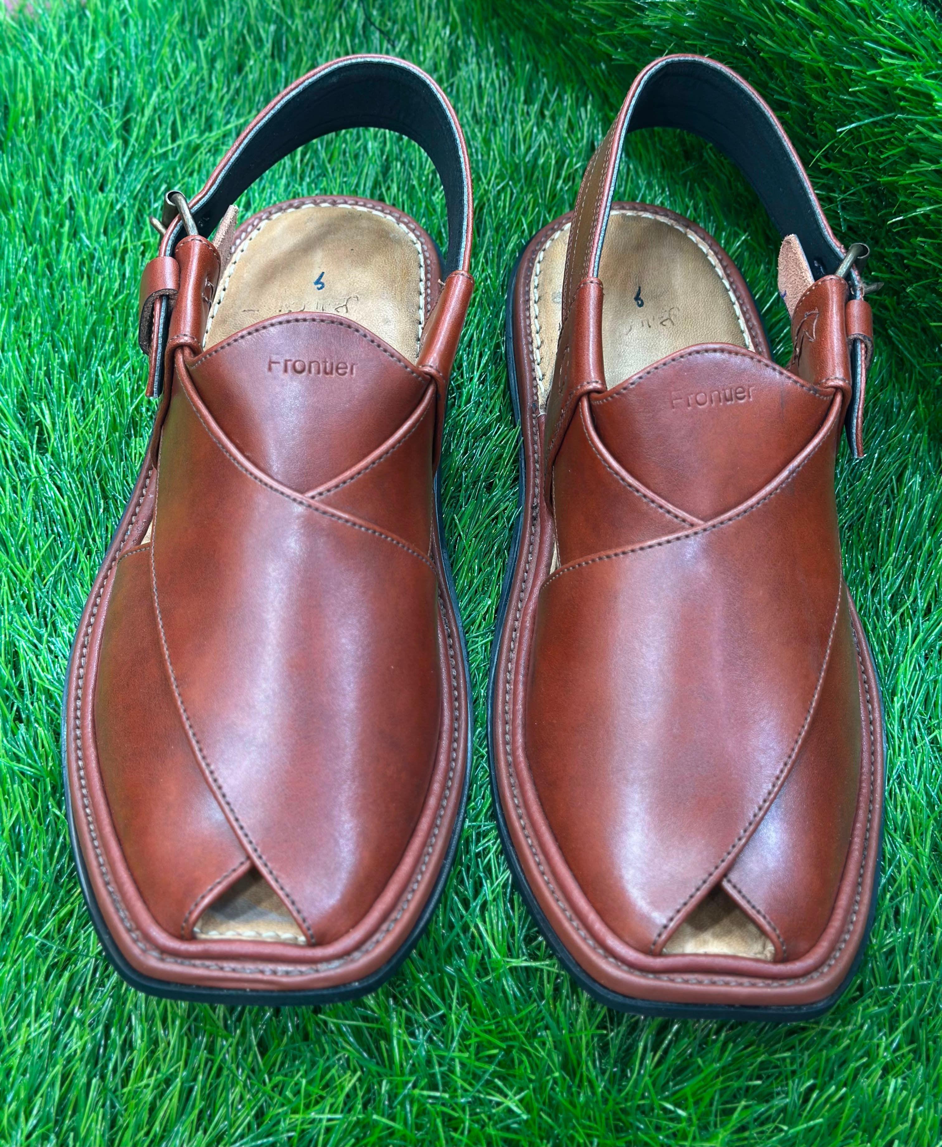 Peshawari Brown Chappal (A#813)